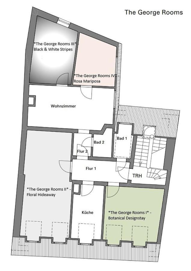 The George Rooms - Boutique Style Würzburg Eksteriør billede
